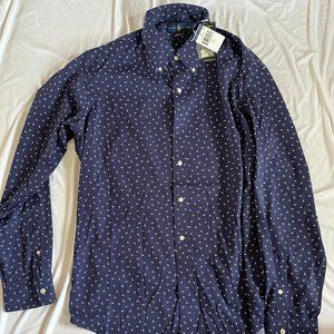 *NEW W/ TAGS* Polo Ralph Lauren Navy Classic Fit Men's Button-Down Shirt Size L